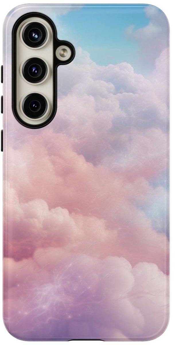 Pastelkleurige Dromerige Wolken – Telefoonhoesje Geschikt voor Samsung Galaxy S24 Plus