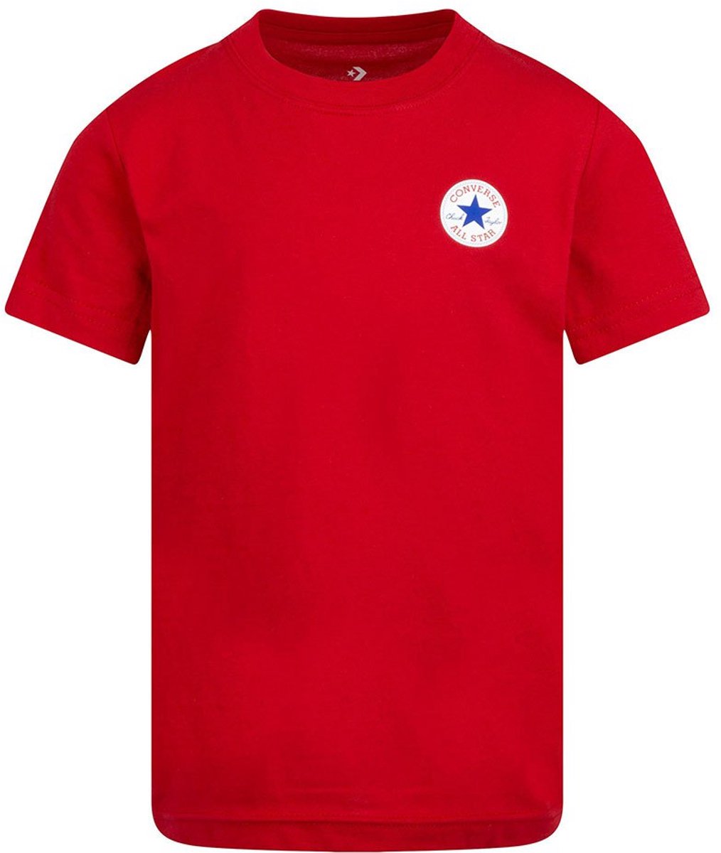 Converse Kids Printed T-shirt Met Korte Mouwen 6-7 Years Jongens Rood