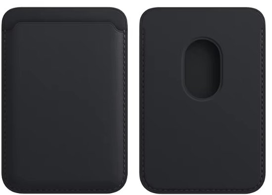 VOWLUX Compatible MagSafe Hoesje voor iPhone 17 Air Transparant – Inclusief Zwarte Wallet Pasjeshouder – 24 Magneten – Kunstleer – 3 Kaarten – Shockproof Case