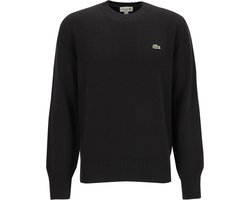 Lacoste herentrui wol - O-hals - zwart