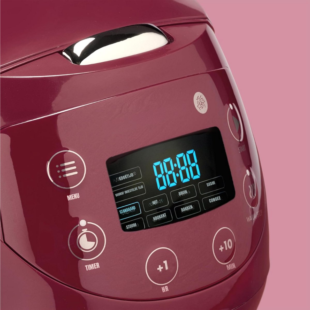 SCH® Multicooker - Multicookers - Rood - 35cm x 27cm x 27cm – foto 3