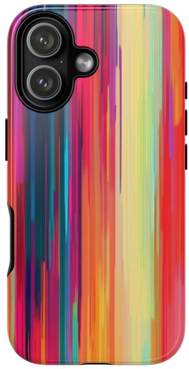 Levendige Verticale Kleurenstrepen Abstract – Telefoonhoesje Geschikt voor iPhone 17