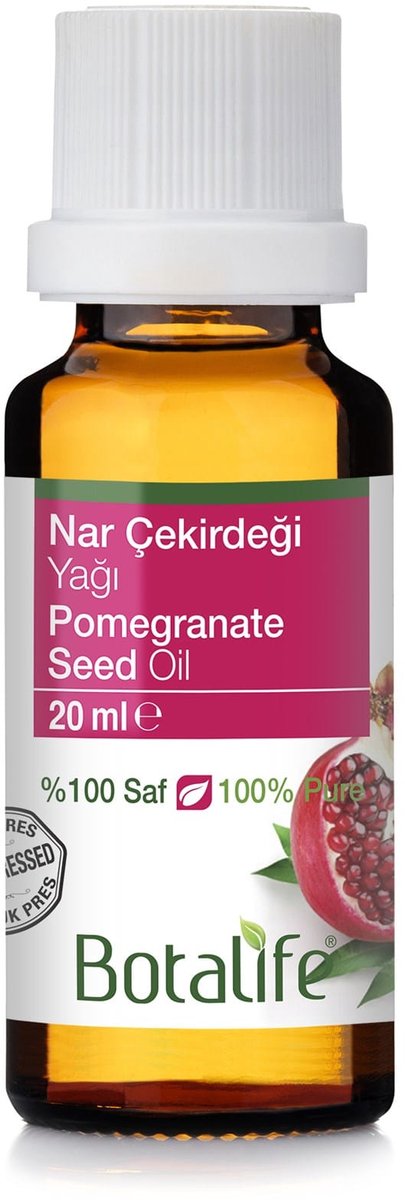 Botalife - Granaatappelpitolie - Koudepers Olie - 100% Puur & Bio - Pomegranate Seed Oil - Nar Çekirdeği Olie - 20 ml