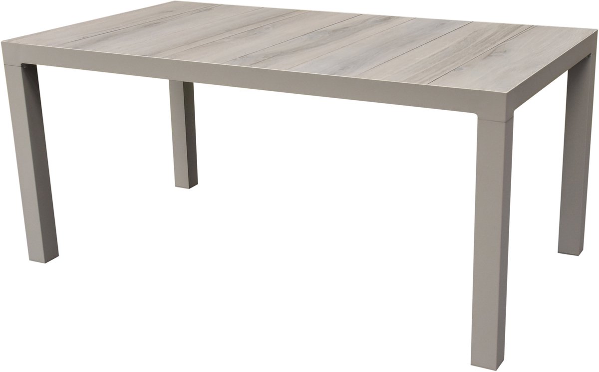 Fresno dining tuintafel 160x90xH74 cm latte