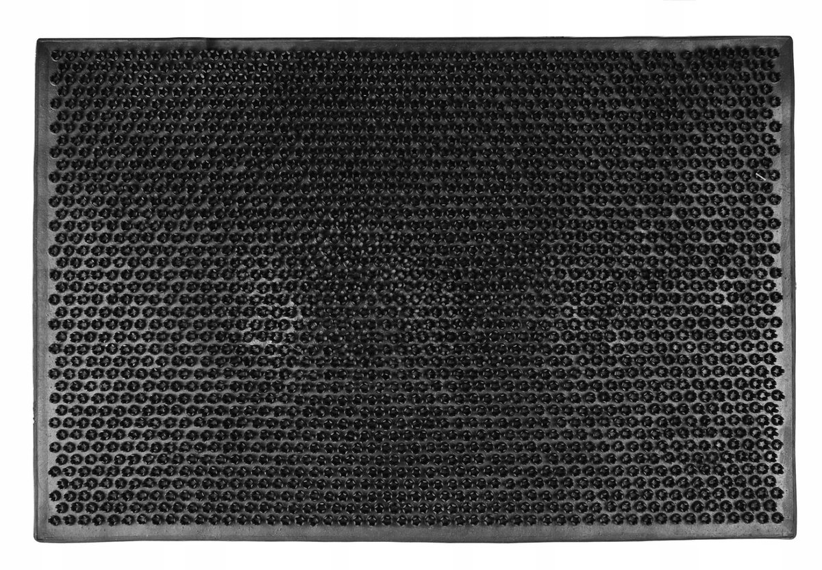 Rubberen Deurmat 40x60 cm met Graspatroon - Weerbestendig