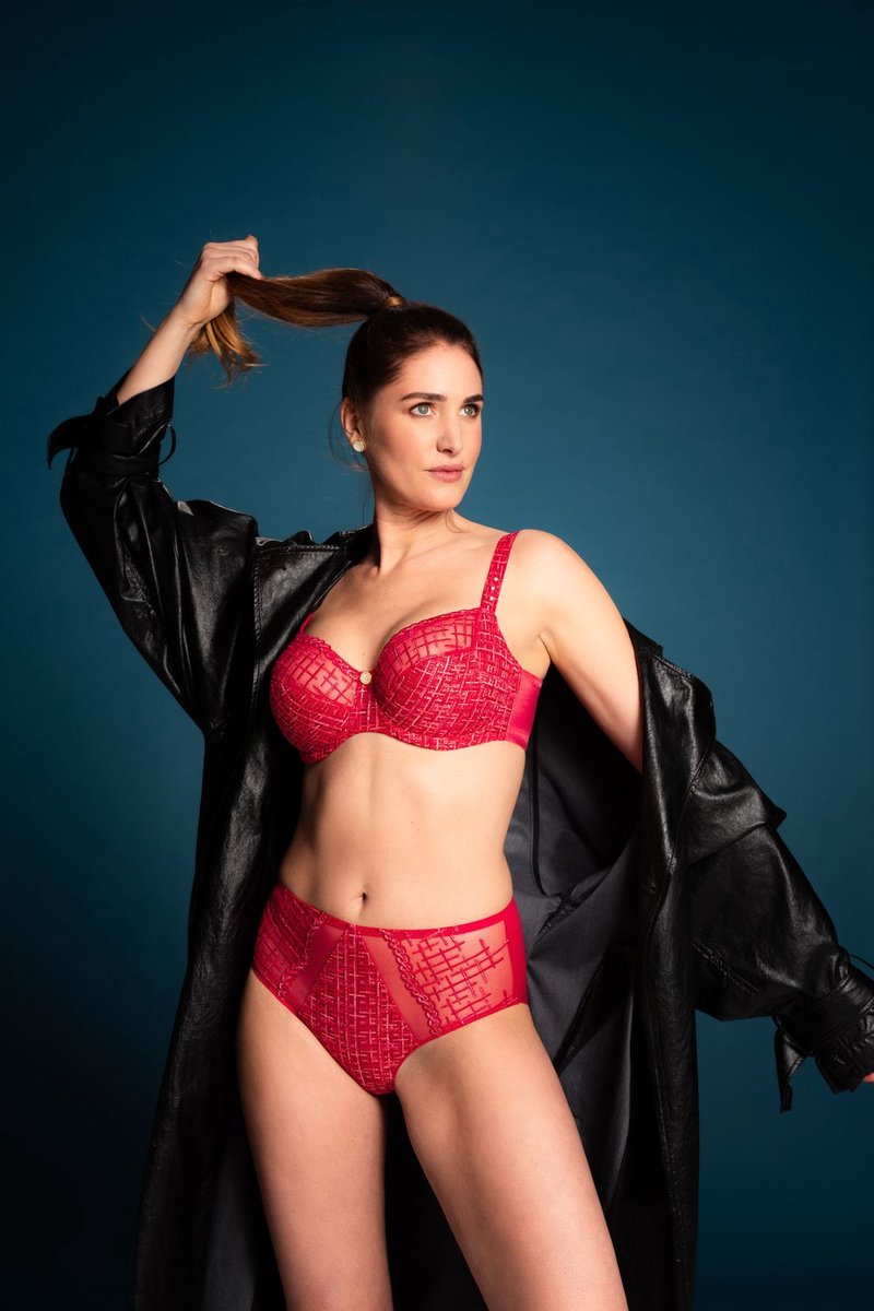 Louisa Bracq Volle Cup BH "Tweegy" - Rood - 90-105B