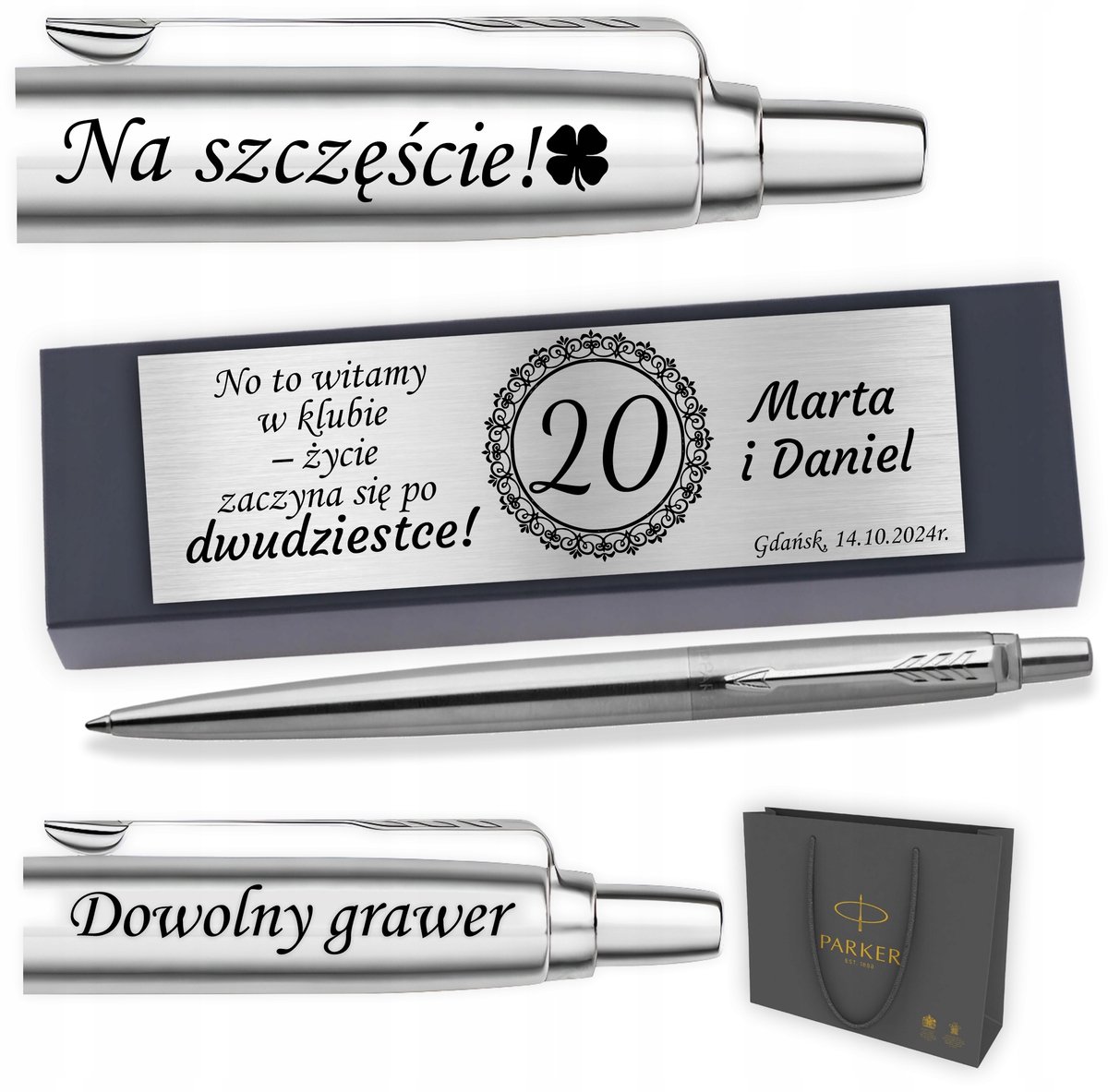 Parker Jotter CT Pen met Gravure - Luxe Cadeau