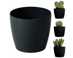 Magnolia Pot Zwart 21cm - Stijlvol in Duurzaam Kunststof