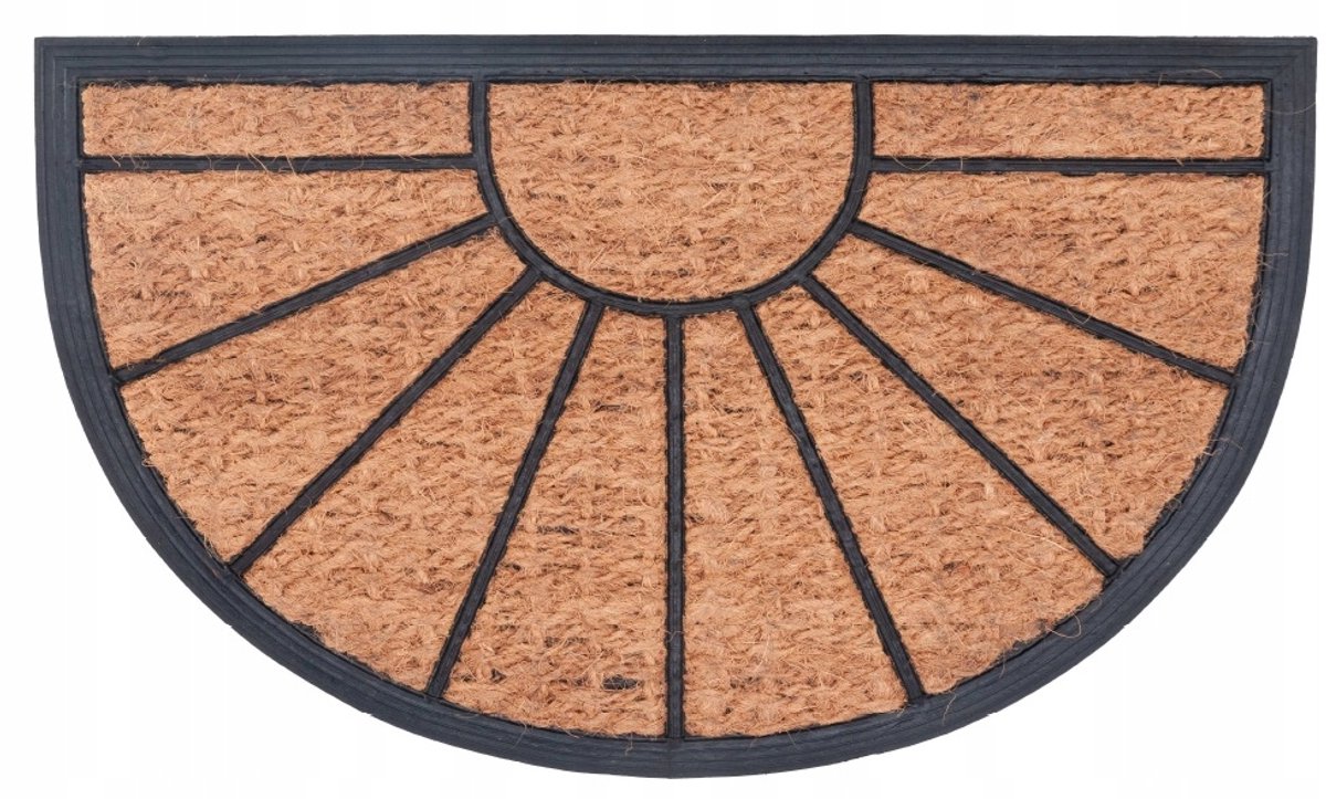 Halve Maan Kokosmat FRED 60x40cm - Antislip PVC & Kokosvezel