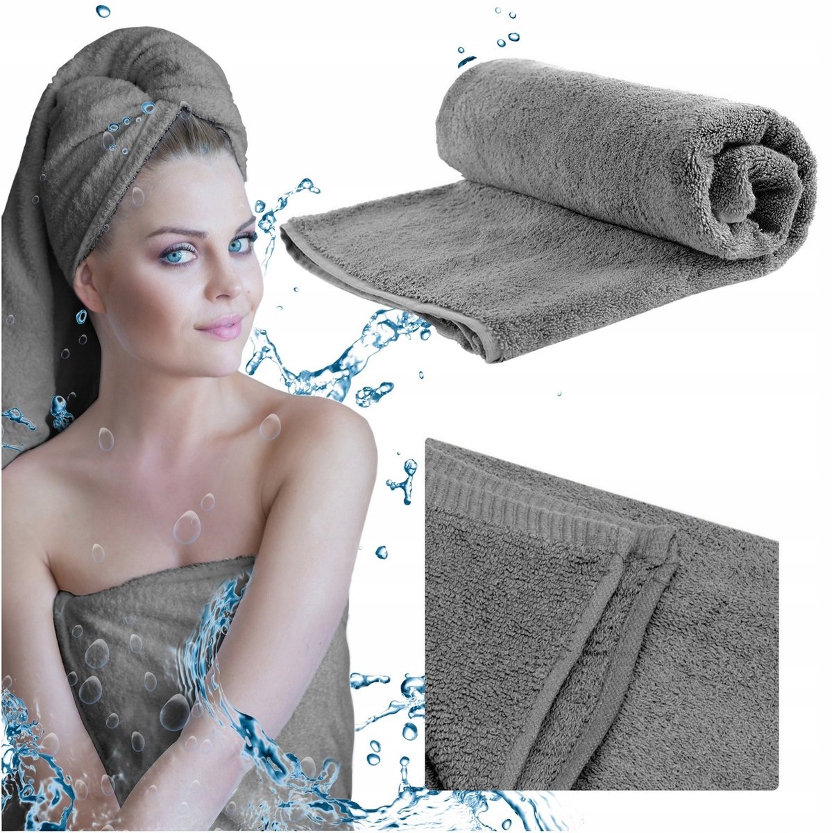 Tango Katoenen Badhanddoek Sneldrogend Strandhanddoek 70x140cm
