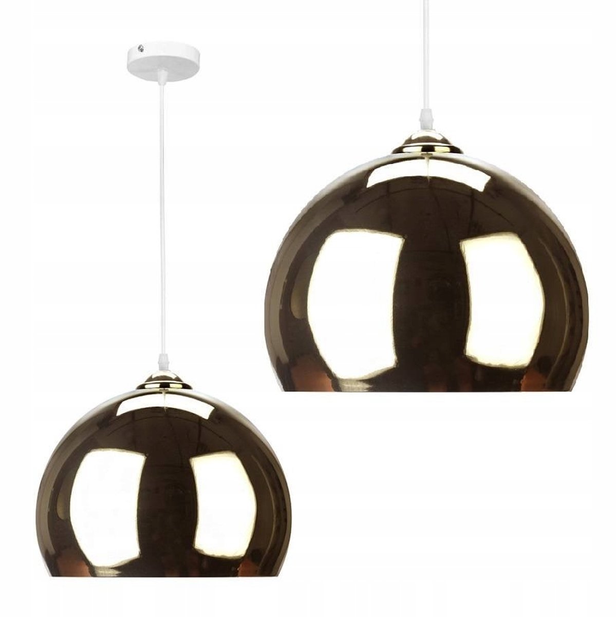 Moderne goudkleurige plafondlamp E27 - verstelbare hoogte