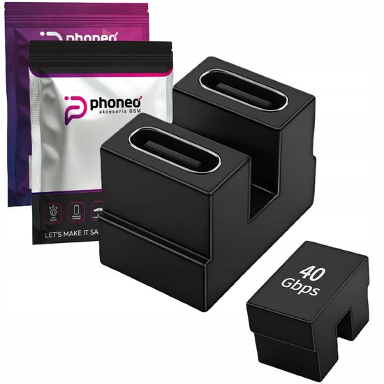 HENGBIRD 2 stuks USB C 90 graden adapter, 24-pins 40 Gbps, USB 4 type C man naar vrouw, 100 W oplader, 8K video voor Galaxy S21, S20 Pixel 4XL, Huawei spelapparaten HENGBIRD 2 stuks USB C 90 graden adapter, 24-pins 40 Gbps, USB 4 type C man naar vrouw, 100 W oplader, 8K video voor Galaxy S21, S20 Pixel 4XL, Huawei spelapparaten