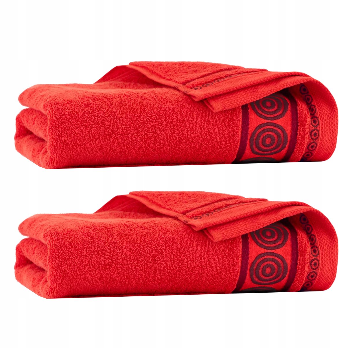 Zwoltex Luxe Katoenen Handdoeken Set - Rood (50x90 & 70x140cm)