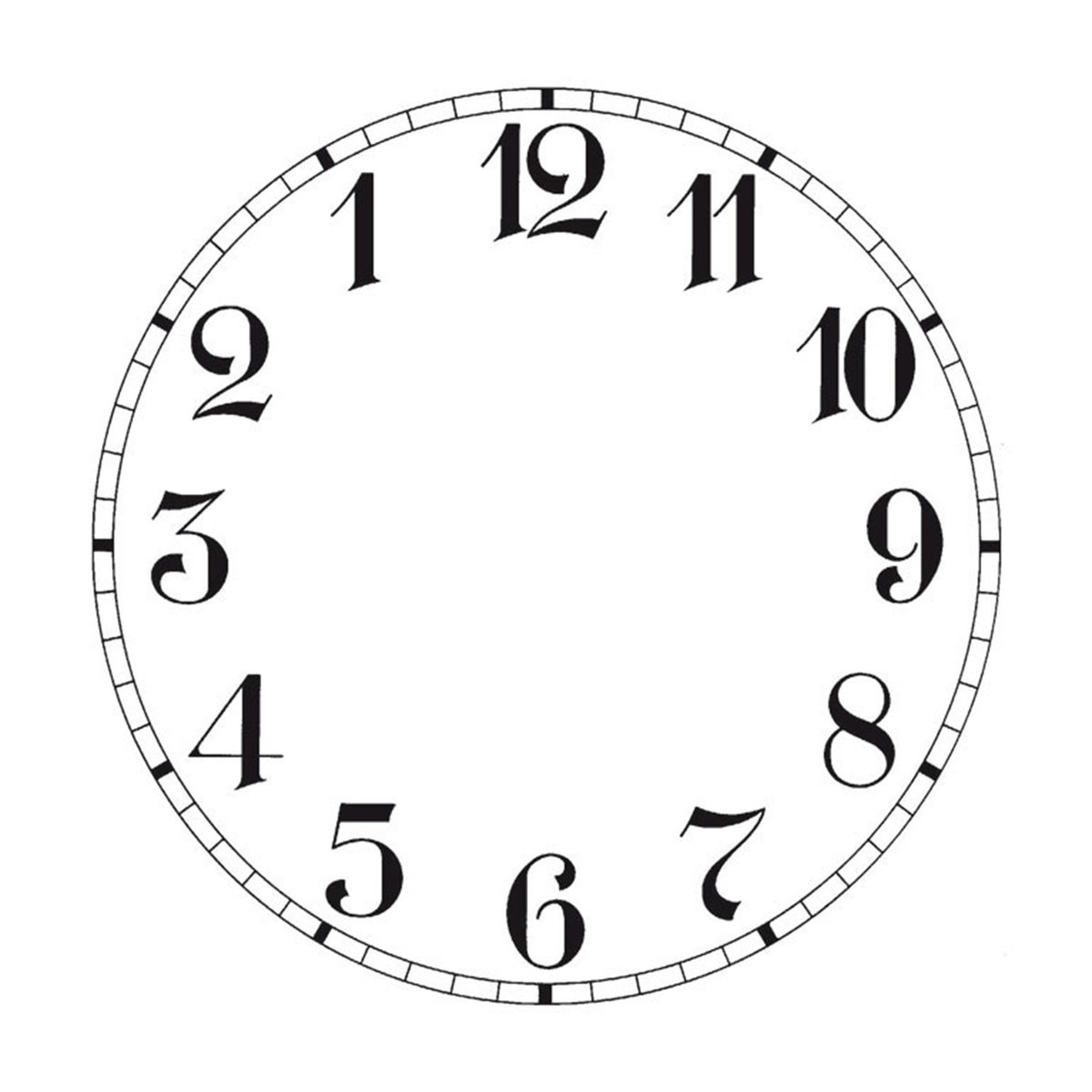 Witte wijzerplaat voor wandklokken - Arabische cijfers - Buitendiameter: 150-185 mm - Materiaal: afgerond aluminium