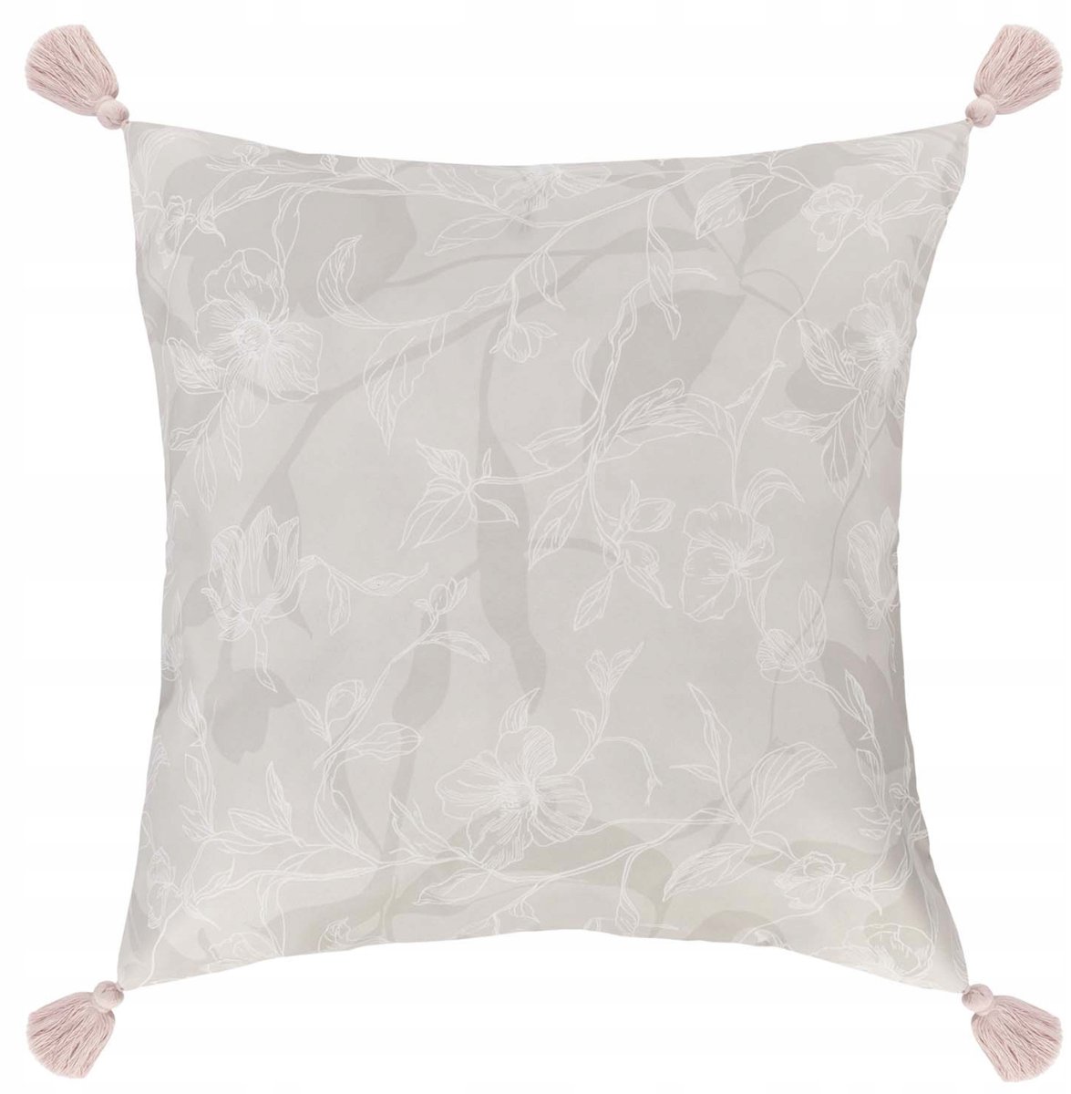 Beige waterdichte tuinkussenhoes 45x45cm Vlekbestendig GAIA