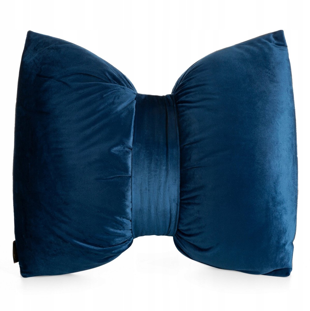 Decoratief Kussen met Strik 45x55 cm - Marineblauw Velours