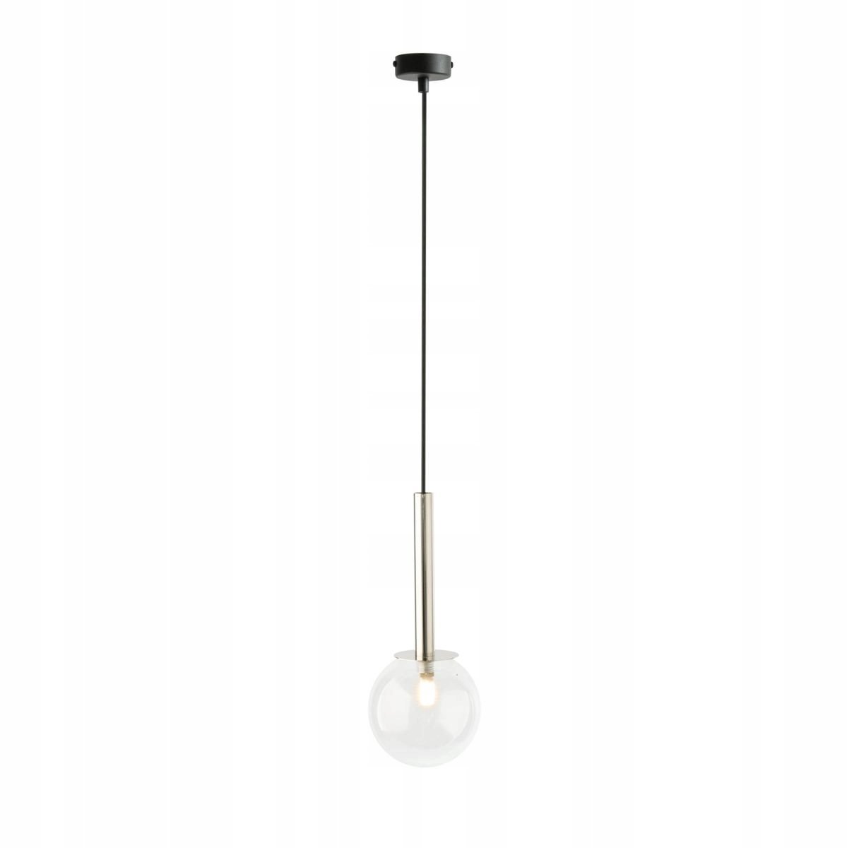 DAISY 1 Hanglamp Glasbol Zwart/Zilver Sigma 40751