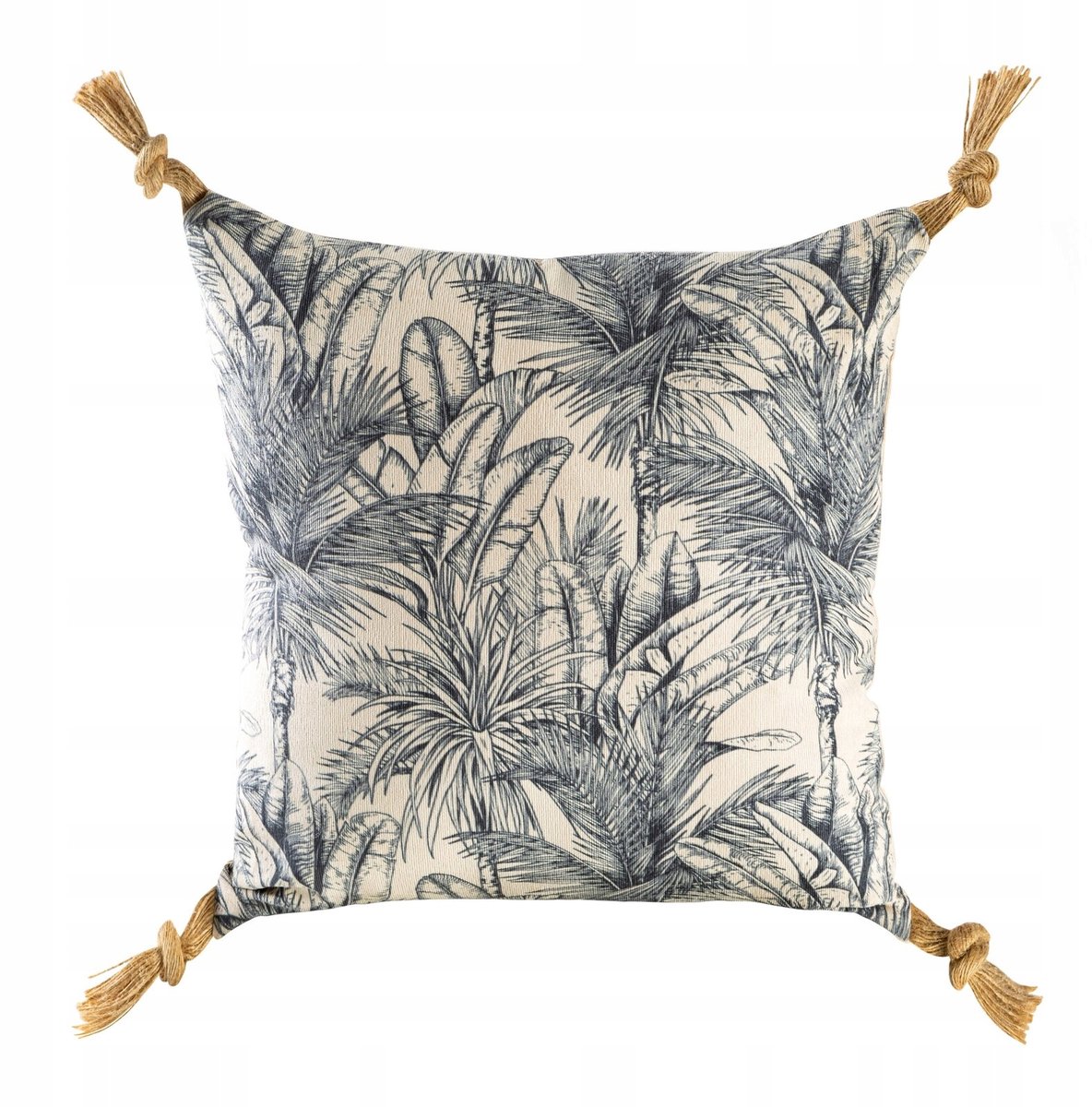 Eurofirany Decoratieve Kussenhoes Kiara 45x45 cm Beige Boho met Kwastjes