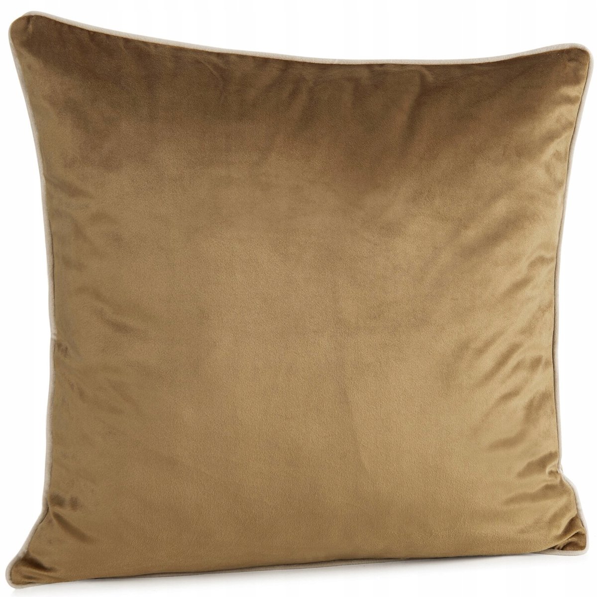 Gaja Decoratieve Kussenhoes 45x45cm Honingkleurig Velours met Rand