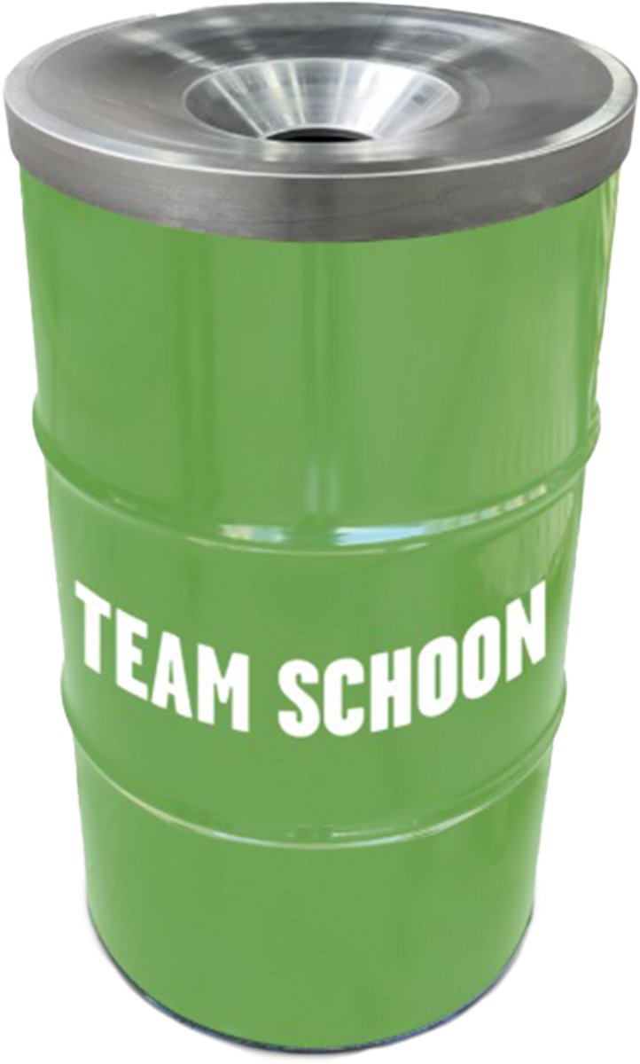 Afvalbak 'Team Schoon' - Praktisch & Herkenbaar - 120 liter - Groen