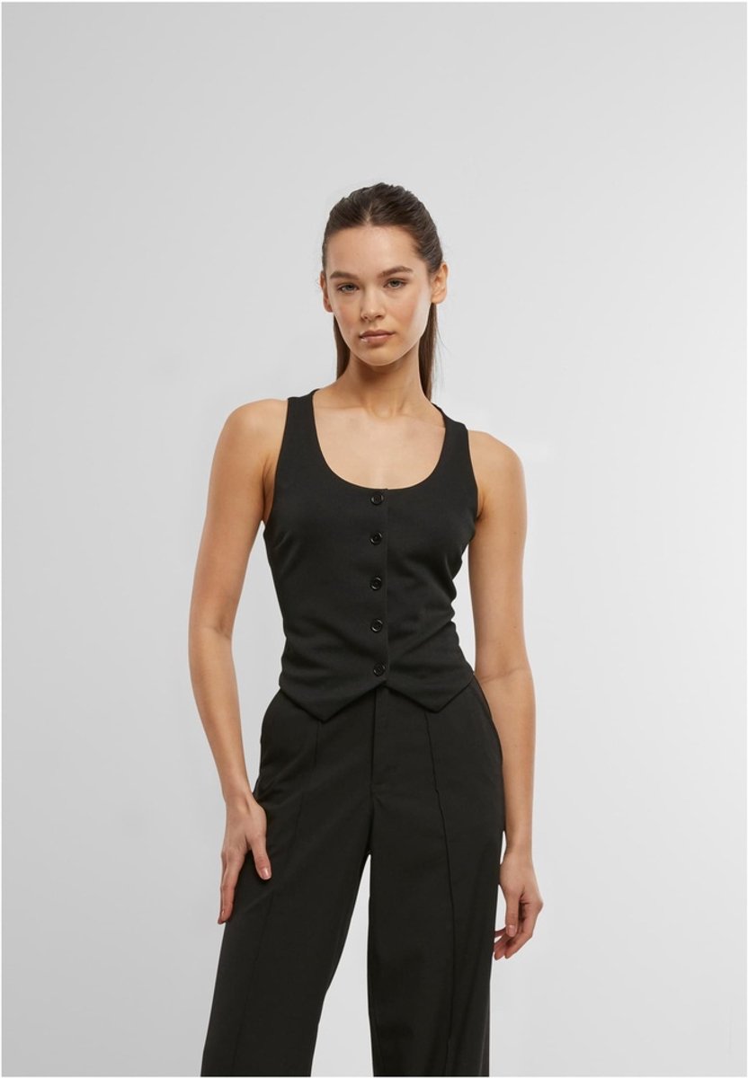 Urban Classics Jersey Gilet S Zwart