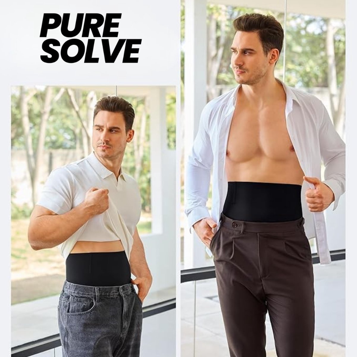 Shapewear voor mannen m - buikcorrigerend ondergoed - shaper boxershort corrigerend ondergoed - compressieshort - afslankende body shaper boxershort - zwart