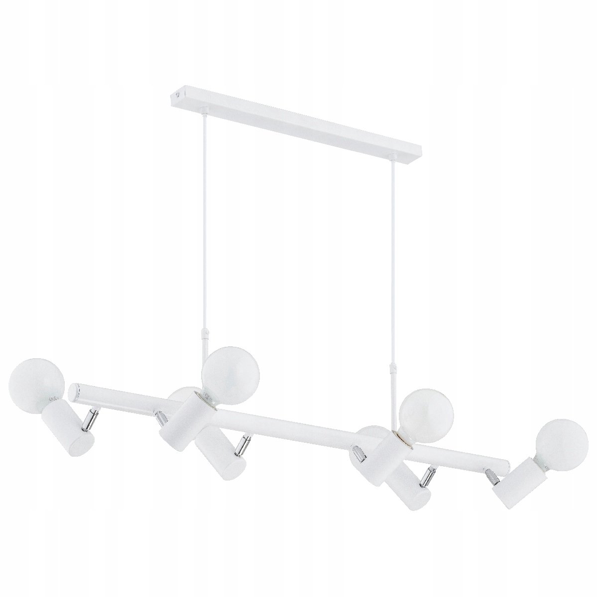 Moderne Witte Hanglamp Alfa ALDO 6x E27