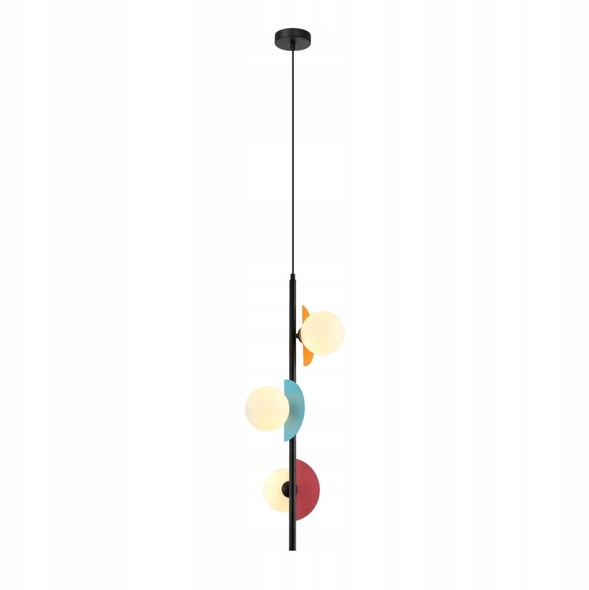 Hanglamp Nauti Glas Bollen 3x G9 Multikleur/Wit