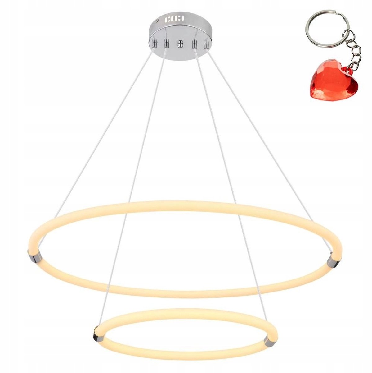 Globo EPI LED Plafondlamp 43W 3000K 3010lm Wit/Chroom