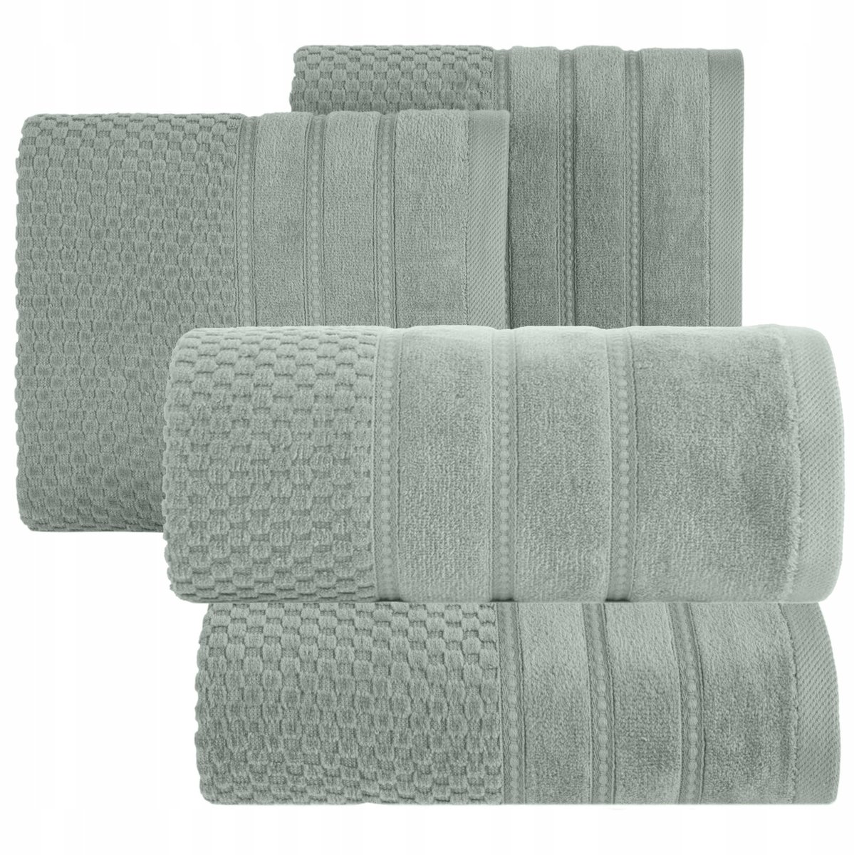Luxe Katoenen Handdoeken Set (2x 70x140, 2x 50x90) - Mintgroen