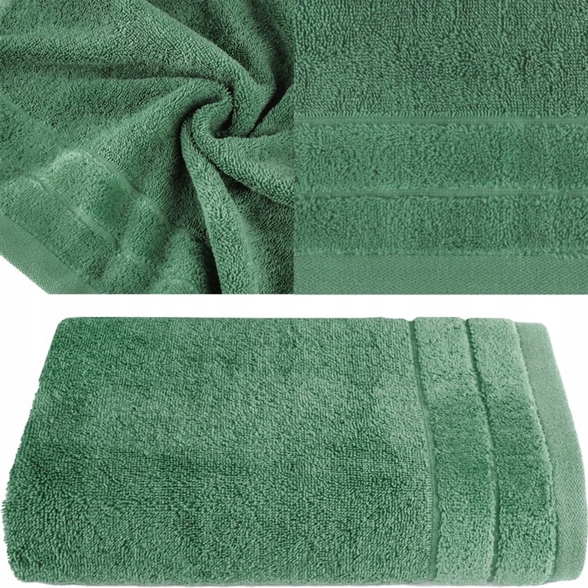 Zachte Katoenen Handdoek Groen 50x90 cm - 1 Stuk