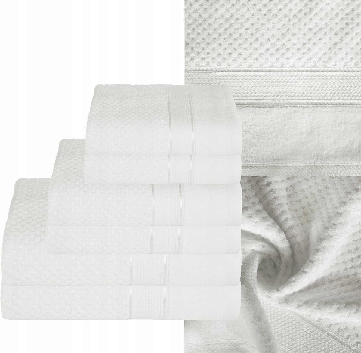 Luxe Badhanddoeken Set 6 Stuks 500gsm Katoen Wit
