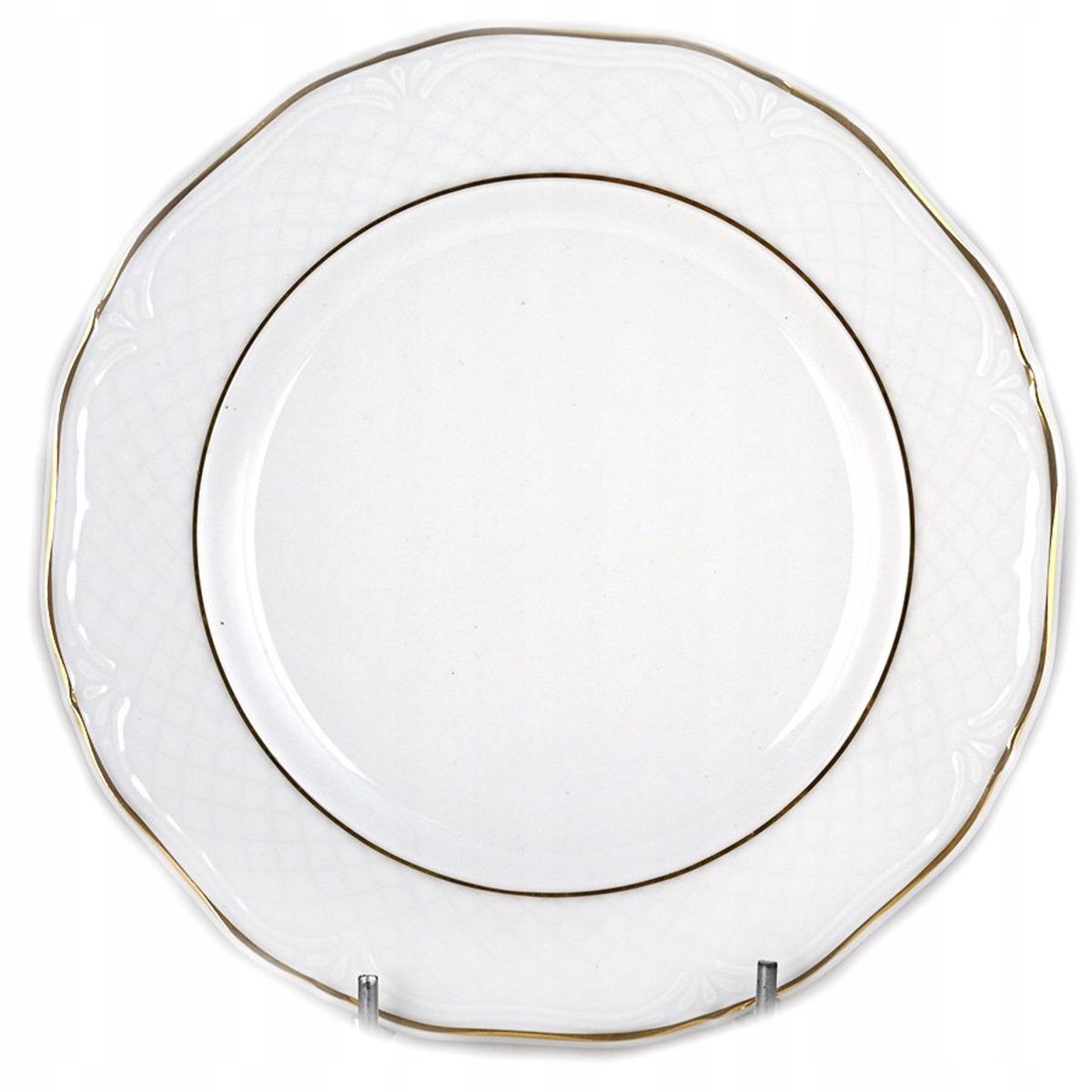 Lubiana Arianna Plat Bord 26cm Gouden Streep Porselein
