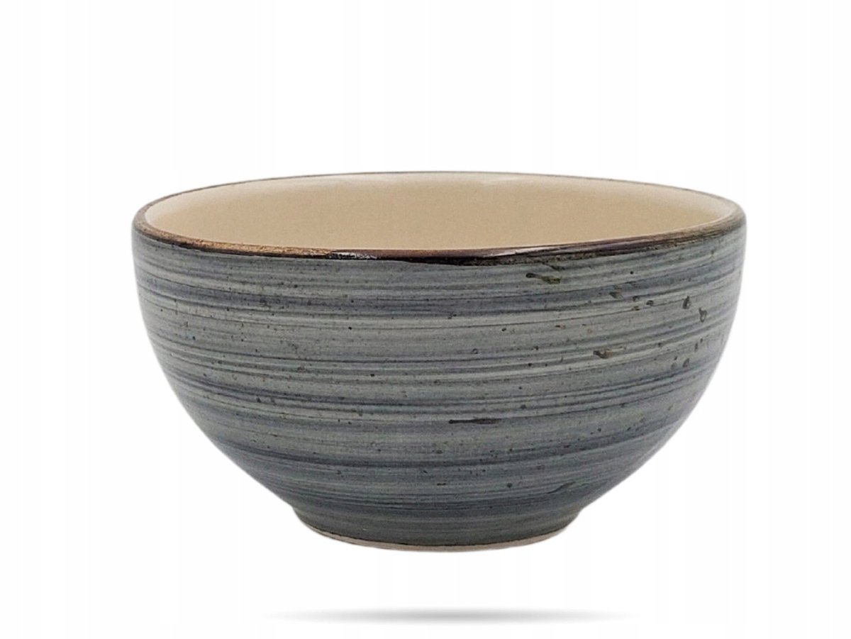 Kera Ceramika Rustieke Kom - Grijs, 13,5 cm