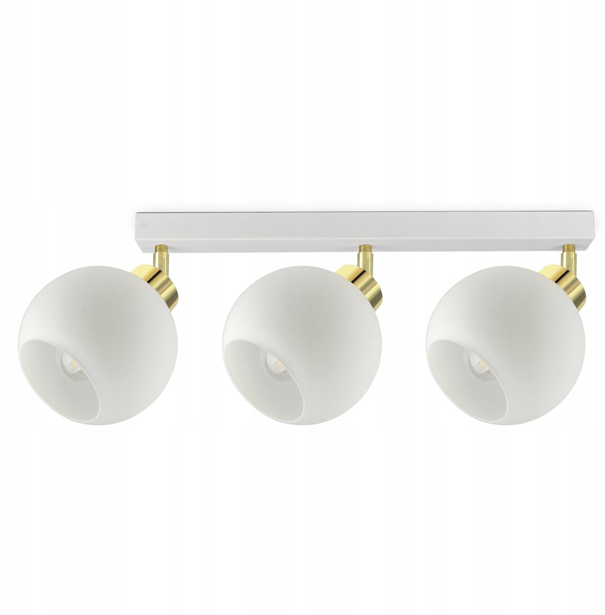 Hanglamp Wit Glas 3xE27 Moderne Stijl - Verstelbare kapjes
