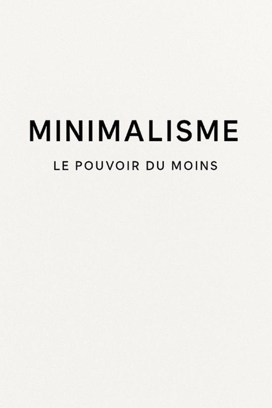 Minimalisme - cover