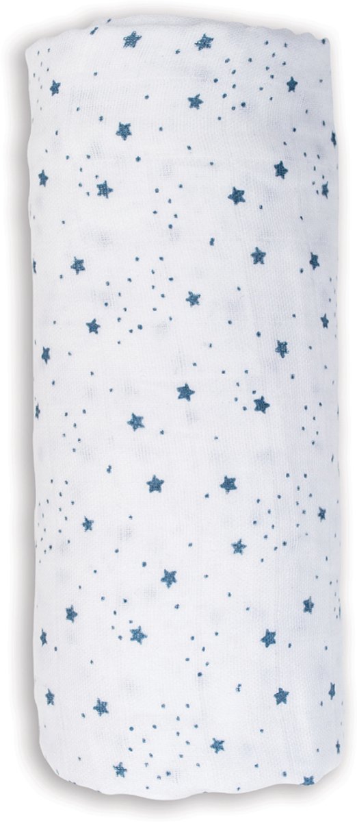 Lulujo - Hydrofiele Doek - Swaddle - Katoen - 100x100 cm - Stars - Kraamcadeaus - Babydekens - Babycadeaus - Tetradoeken - Zwangerschapscadeau