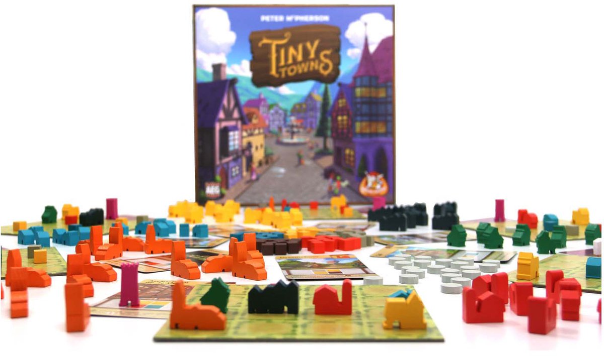 White Goblin Games - Tiny Towns - familiespel - 1 tot 6 spelers - 45 minuten - Vanaf 10 jaar - Plan slim en bouw een bloeiende stad — afbeelding 8