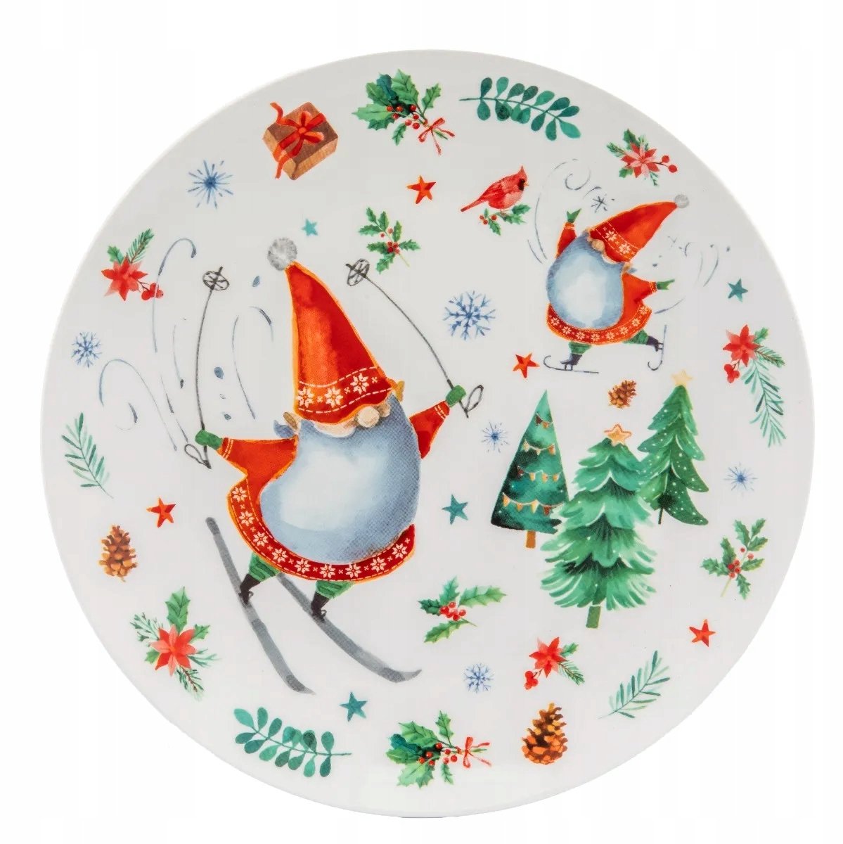 Altom Design Zimowe Skrzaty Porseleinen dessertbord 20,5 cm