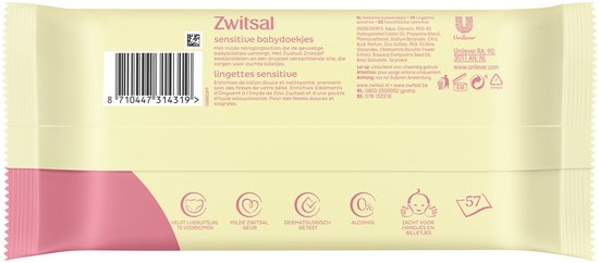Zwitsal - Billendoekjes - Sensitive - 1368 doekjes (24x57) - Voordeelverpakking