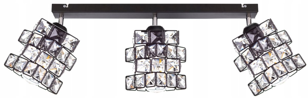 Moderne plafondlamp Kristal - Hanglamp - 3 lichtpunten - E27