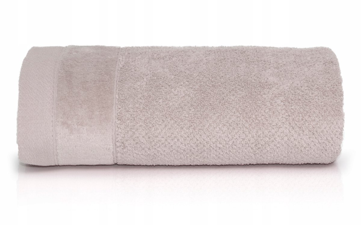 VITO Terry Handdoek 50x90cm - Zacht Beige, absorberend uiteinde