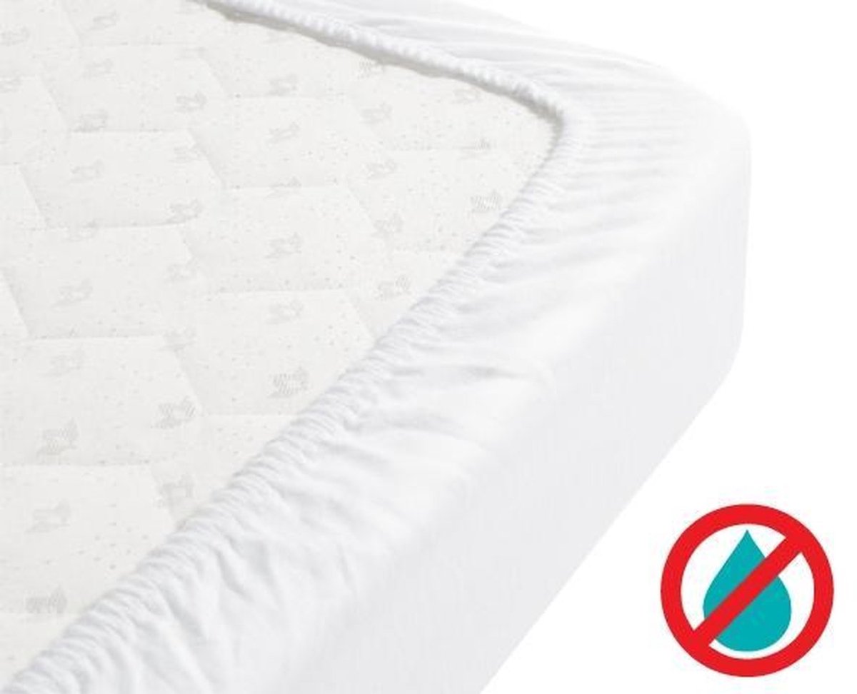 Waterdichte Molton Matrasbeschermer – Bescherm Jouw Matras | Ademend, Katoen, Geluidloos 90 x 200 + Hoekhoogte 30cm