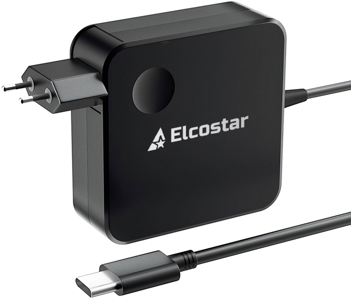 Elcostar® 100W USB C Adapter – Universele Snellader – 5V/9V/12V/15V/20V – 45W, 65W, 87W & 100W - Power Delivery – laptop/tablet/telefoon – Compact & krachtig ontwerp - laptop oplader - ac adapter
