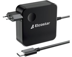 Elcostar® 100W USB C Adapter – Universele Snellader – 5V/9V/12V/15V/20V – 45W, 65W, 87W & 100W - Power Delivery – laptop/tablet/telefoon – Compact & krachtig ontwerp - laptop oplader - ac adapter