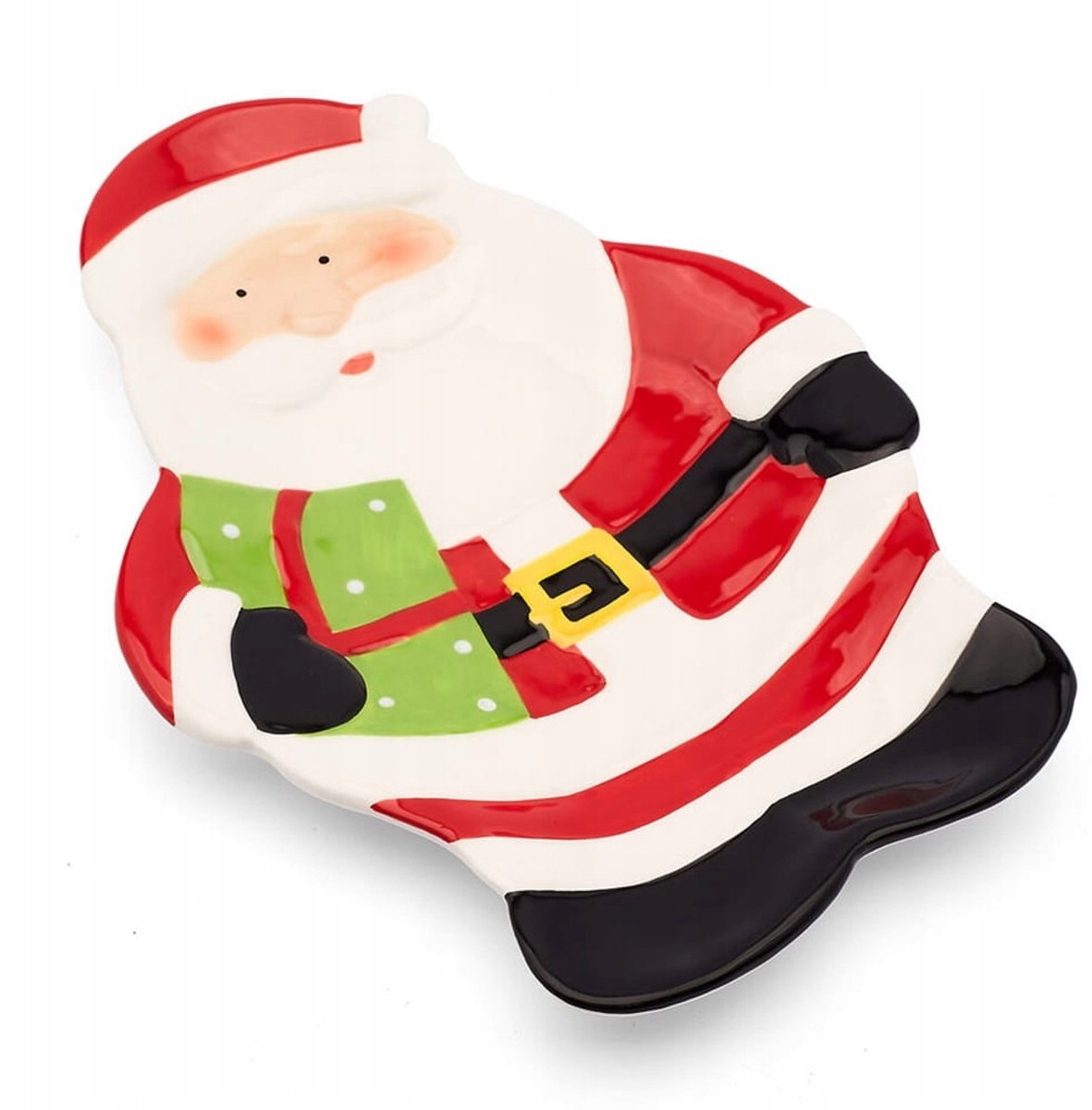 Kersttaartbord "Sinterklaas" 28 cm - handgemerkt keramiek