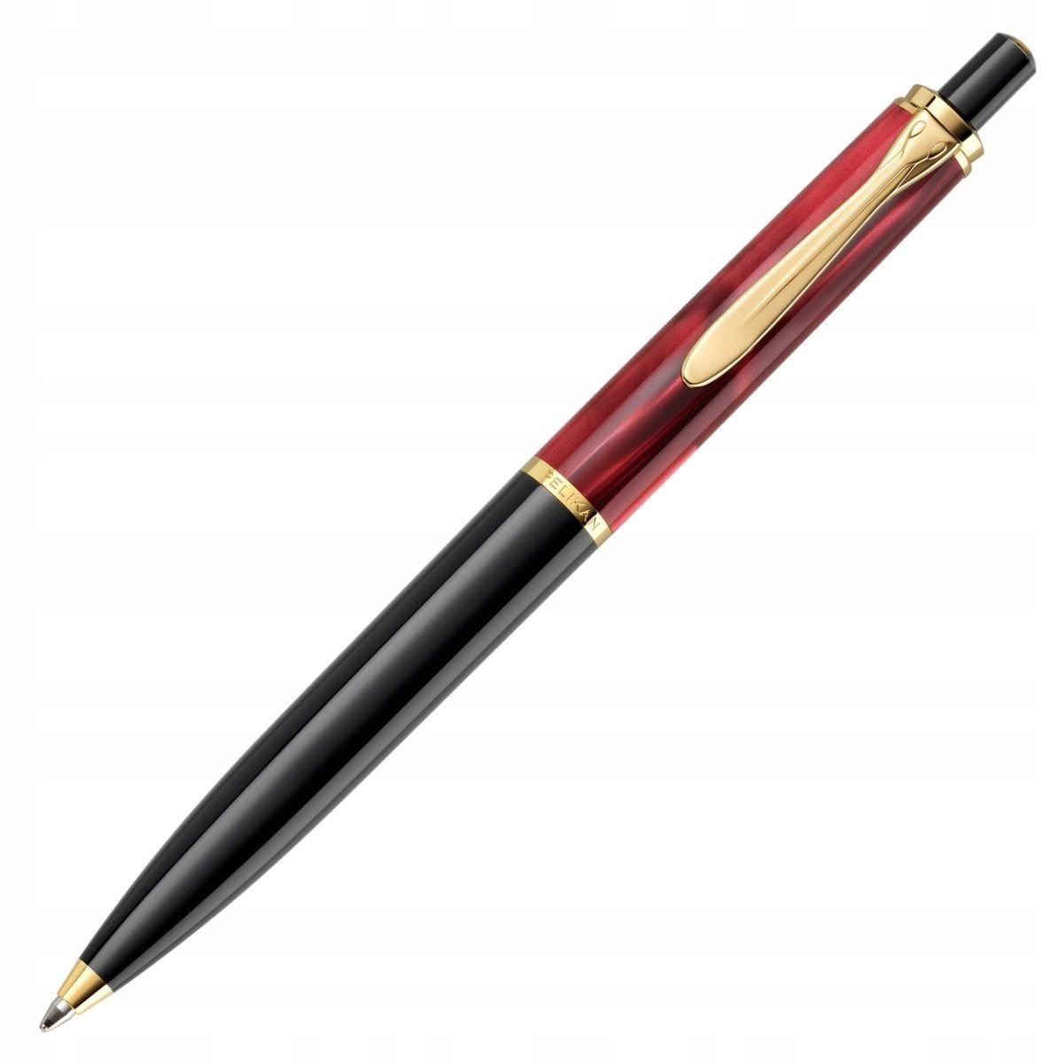 Pelikan K200 Klassiek Vulpen Rood Marmerlook - Goudkleurig
