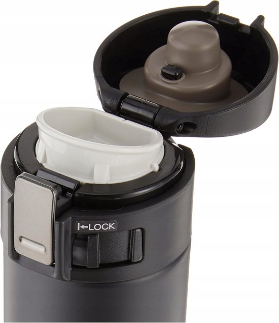 Zojirushi Thermosbeker RVS Zwart 360ml - Ideaal voor Onderweg — afbeelding 2