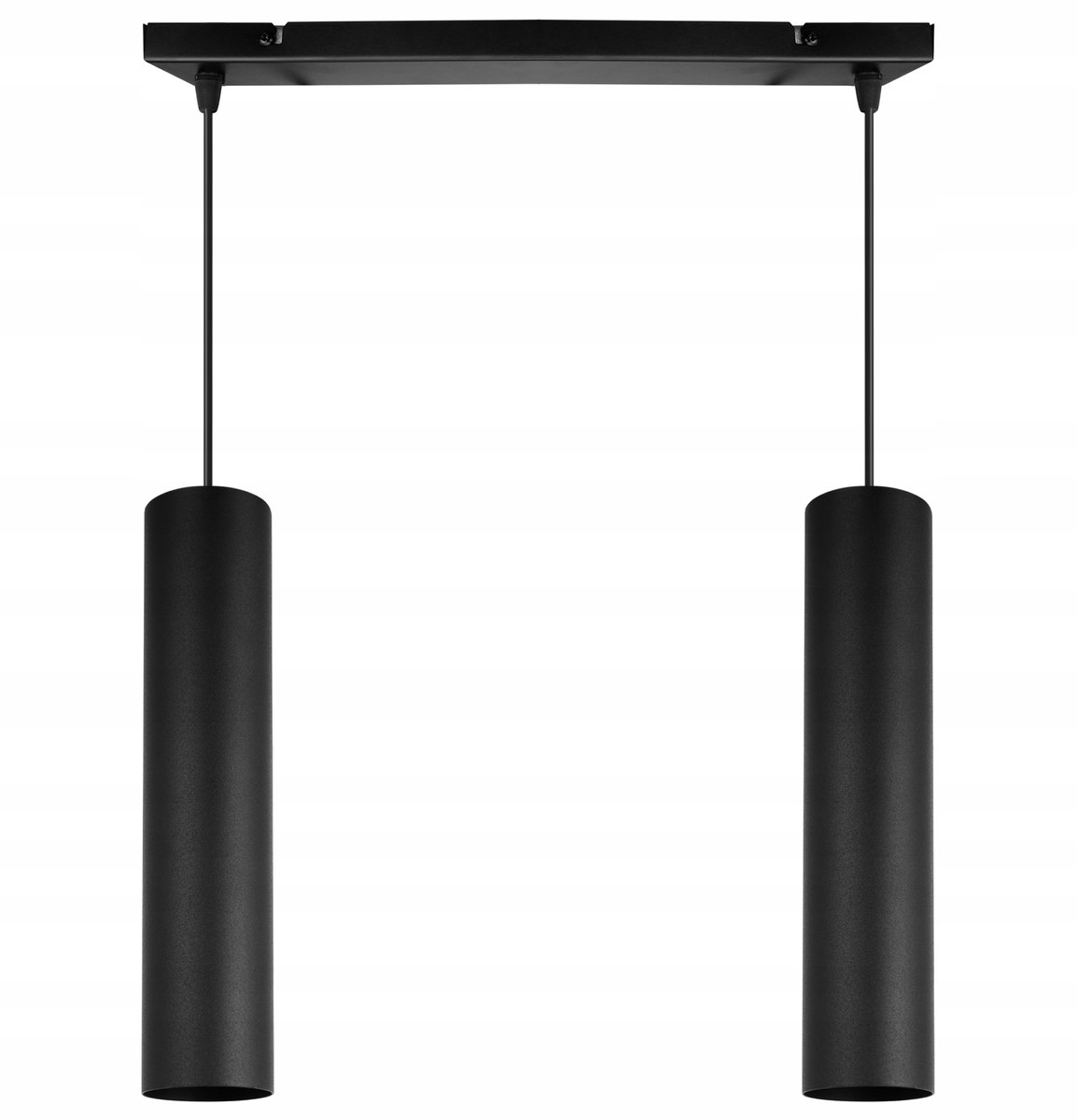 Zwarte Tuba Hanglamp Loft LED Modern 2x GU10