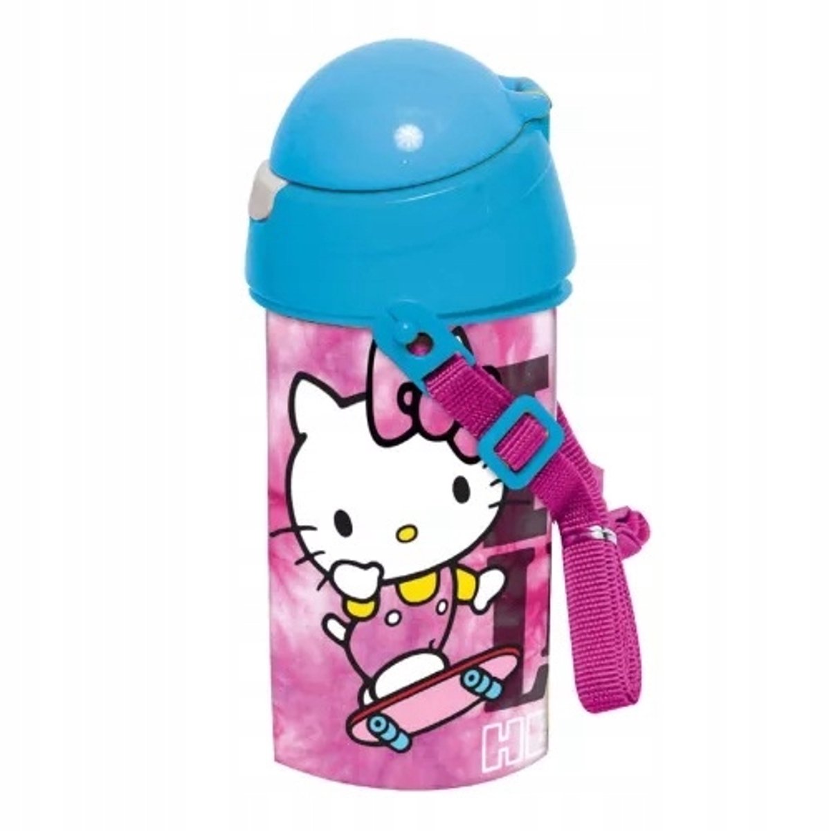 Hello Kitty Drinkfles met Rietje en Band - BPA-vrij, 500ml